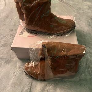Brown Suede Ankle Boots